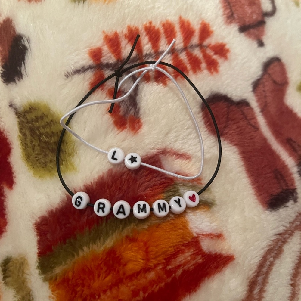 Black and White Beaded Bracelet Set